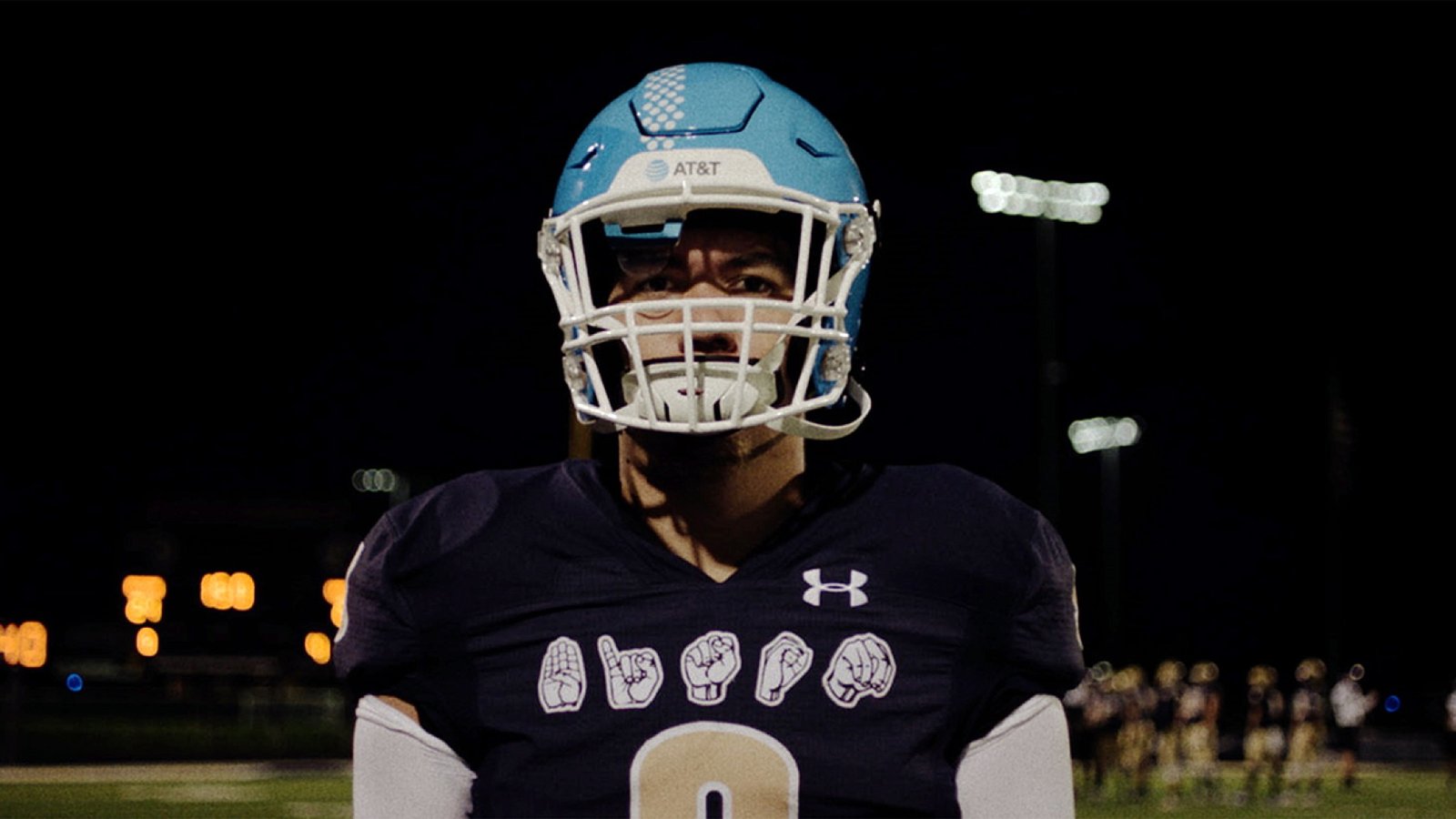 The helmet in play