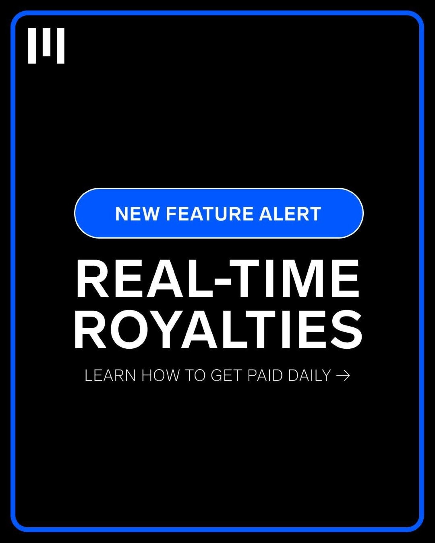 Real-Time Royalties · announcement