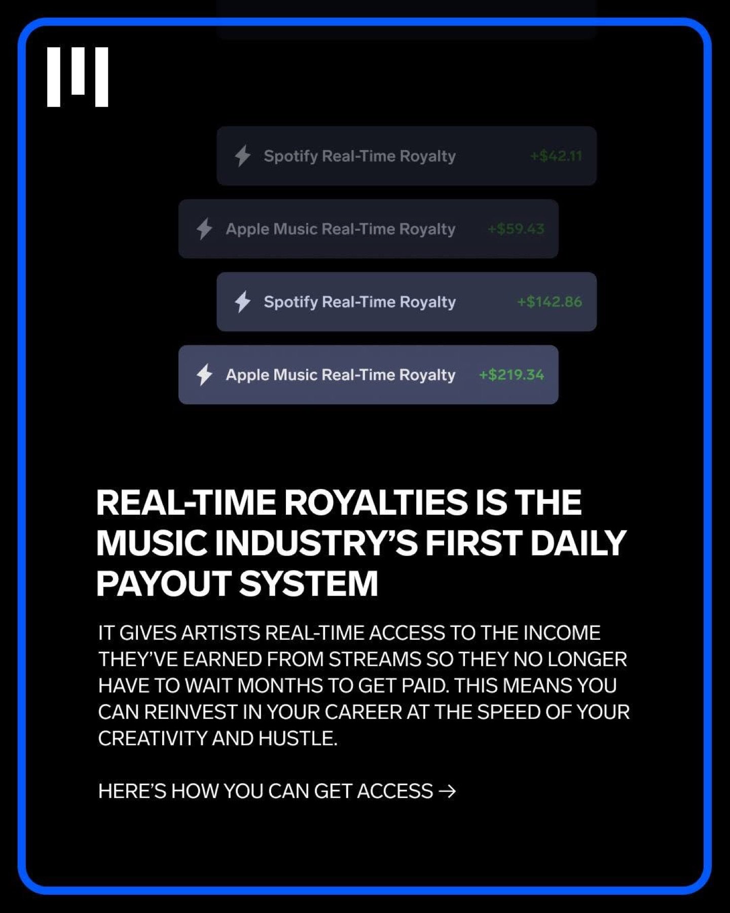 The first daily payout system